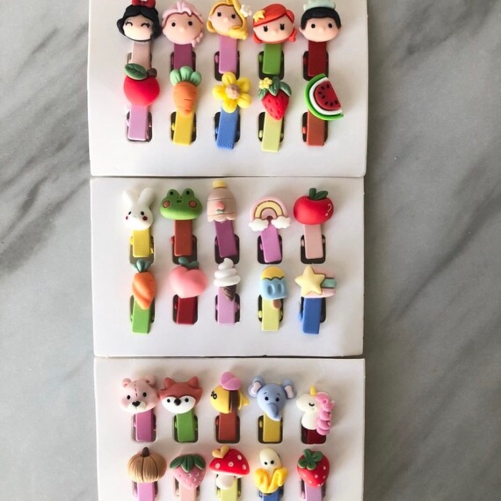 Brand new hair clips/ book marks / photo clips